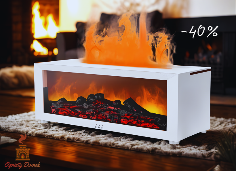 OgnistyDomek™ - Przytulny dyfuzor z efektem płomienia