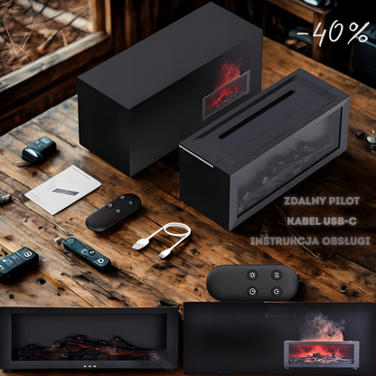 OgnistyDomek™ - Przytulny dyfuzor z efektem płomienia